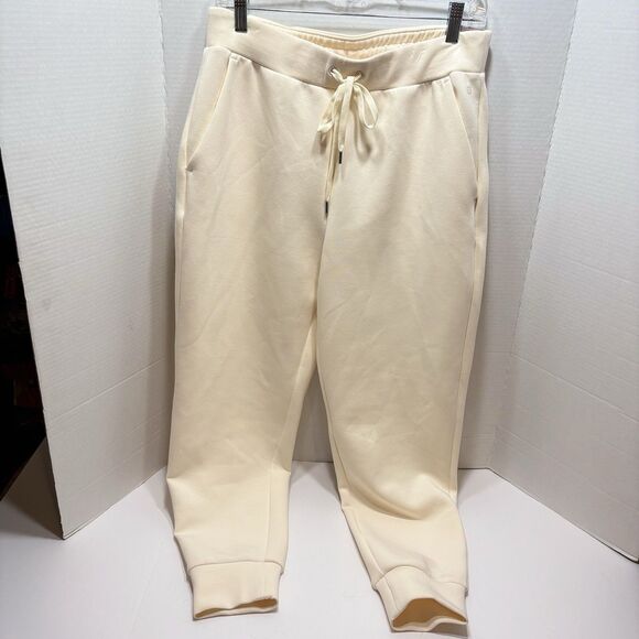 CALIA by Carrie Underwood Pants - Calia Soft Scuba High-Rise Jogger Women’s Medium Cream Athleisure NWT